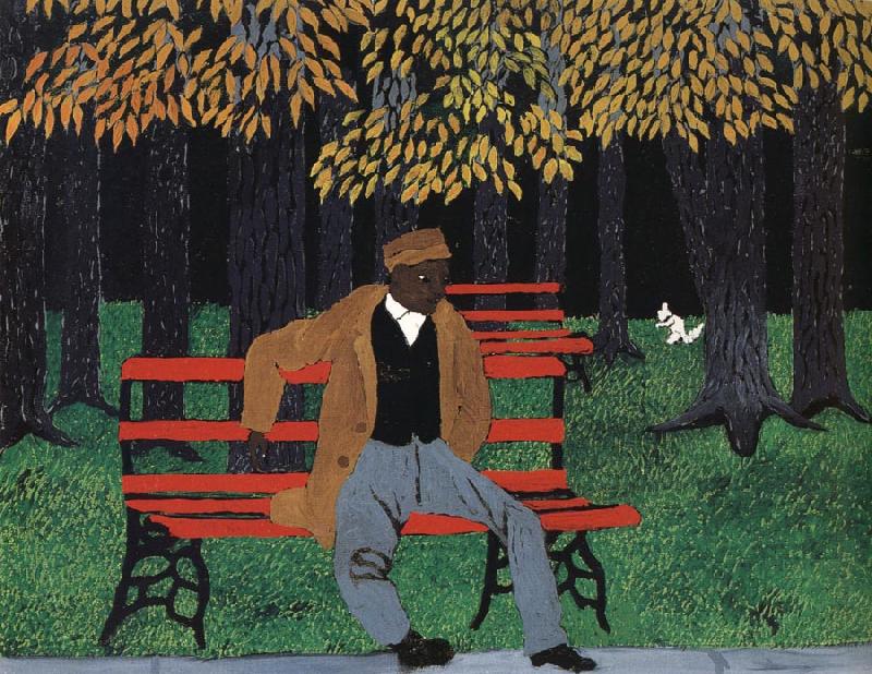 Horace pippin Man on a Bench